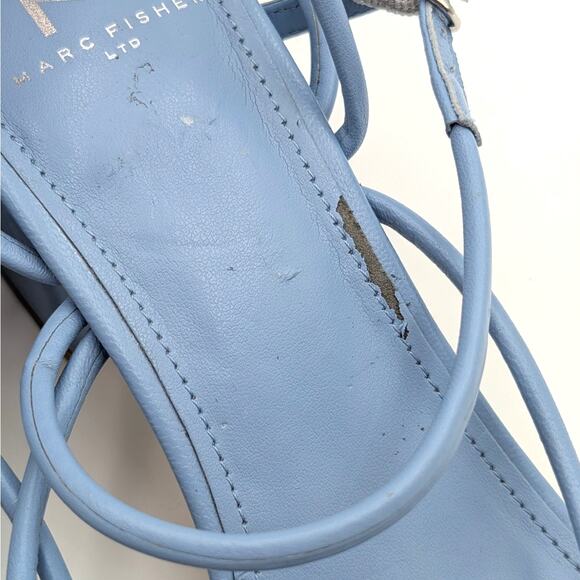 Marc Fisher LTD Nakita Strappy Sandals Women's Blue Size US8 EU39 - Picture 7 of 12